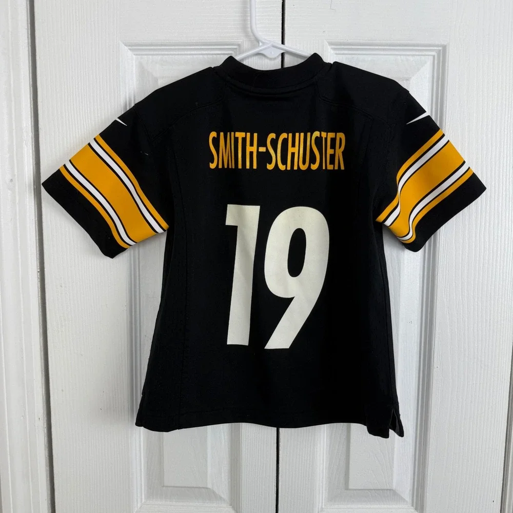 Nike NFL Pittsburgh Steelers JuJu‎ Smith-Schuster 19 Jersey Kids S 4 On Field
